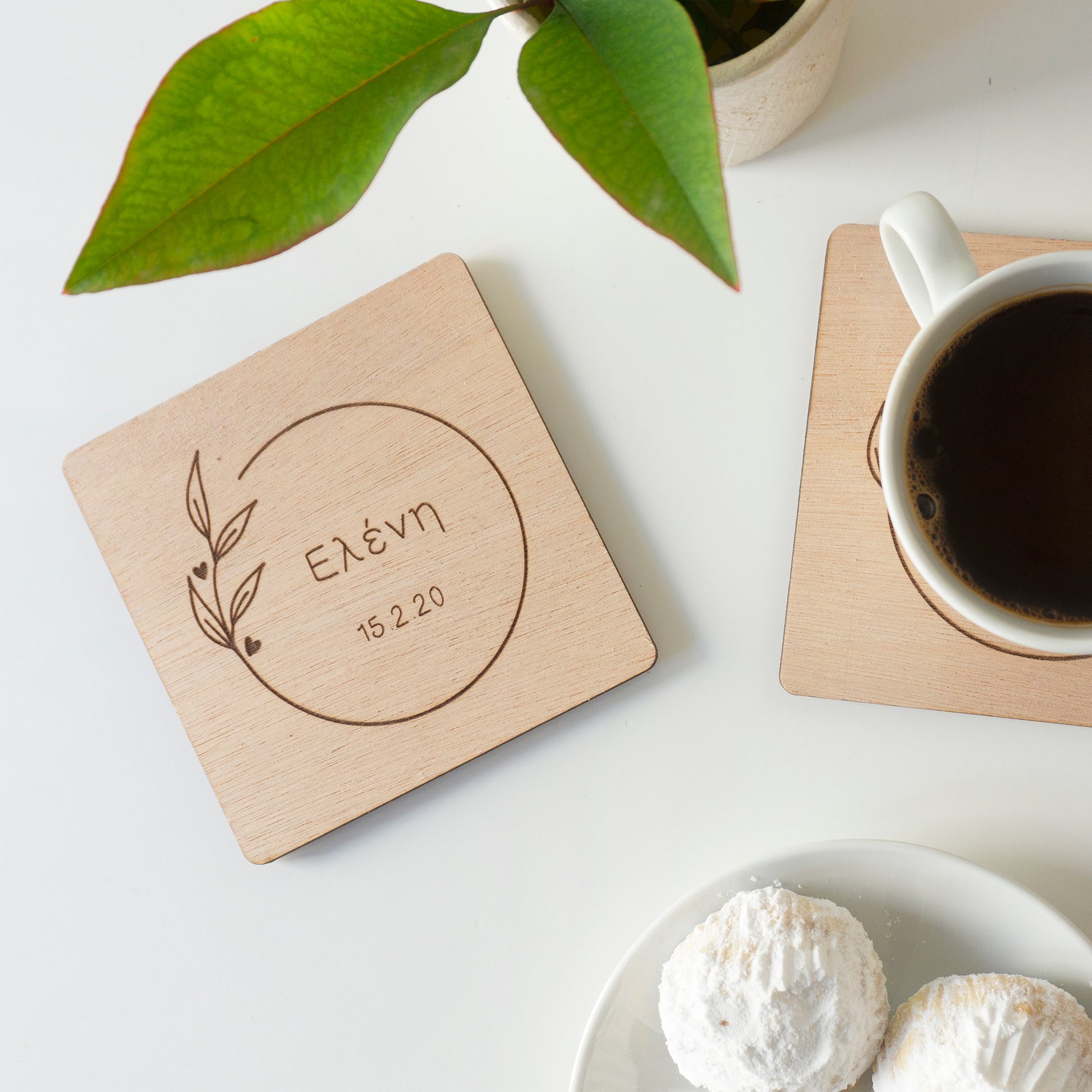 Δώρο για επέτειο Ξύλινα σουβέρ