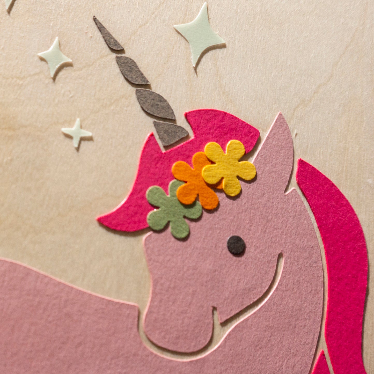 Magic wand lamp and unicorn painting