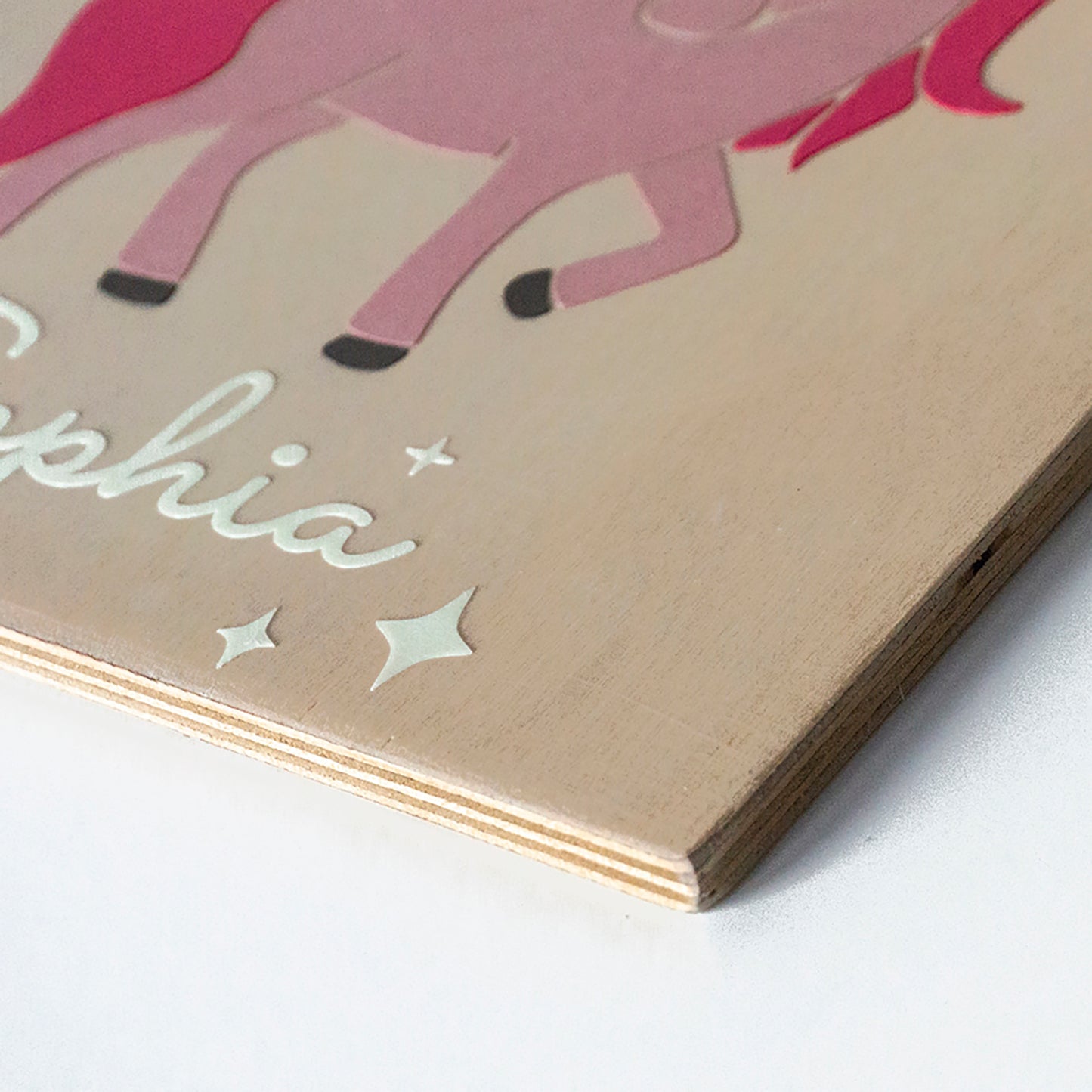 Magic wand lamp and unicorn painting