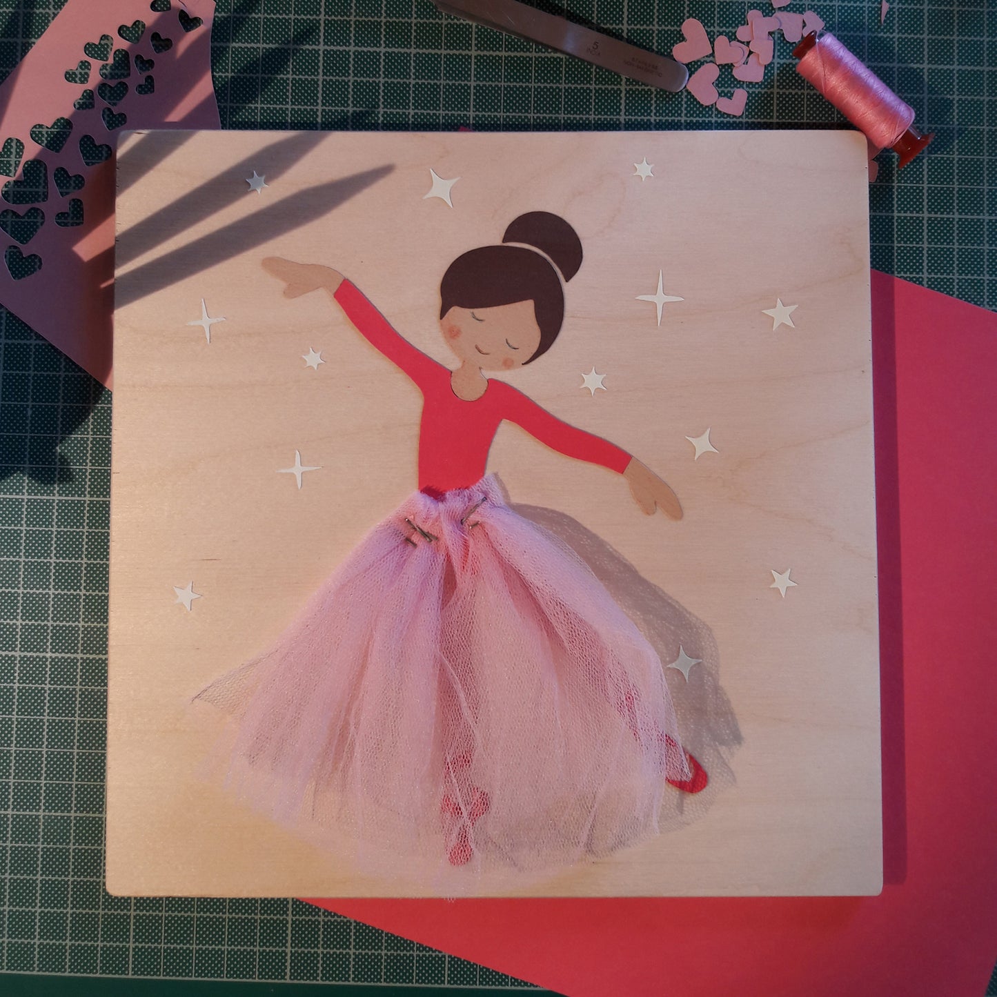 Χειροποίητο παιδικό κάδρο μπαλαρίνα