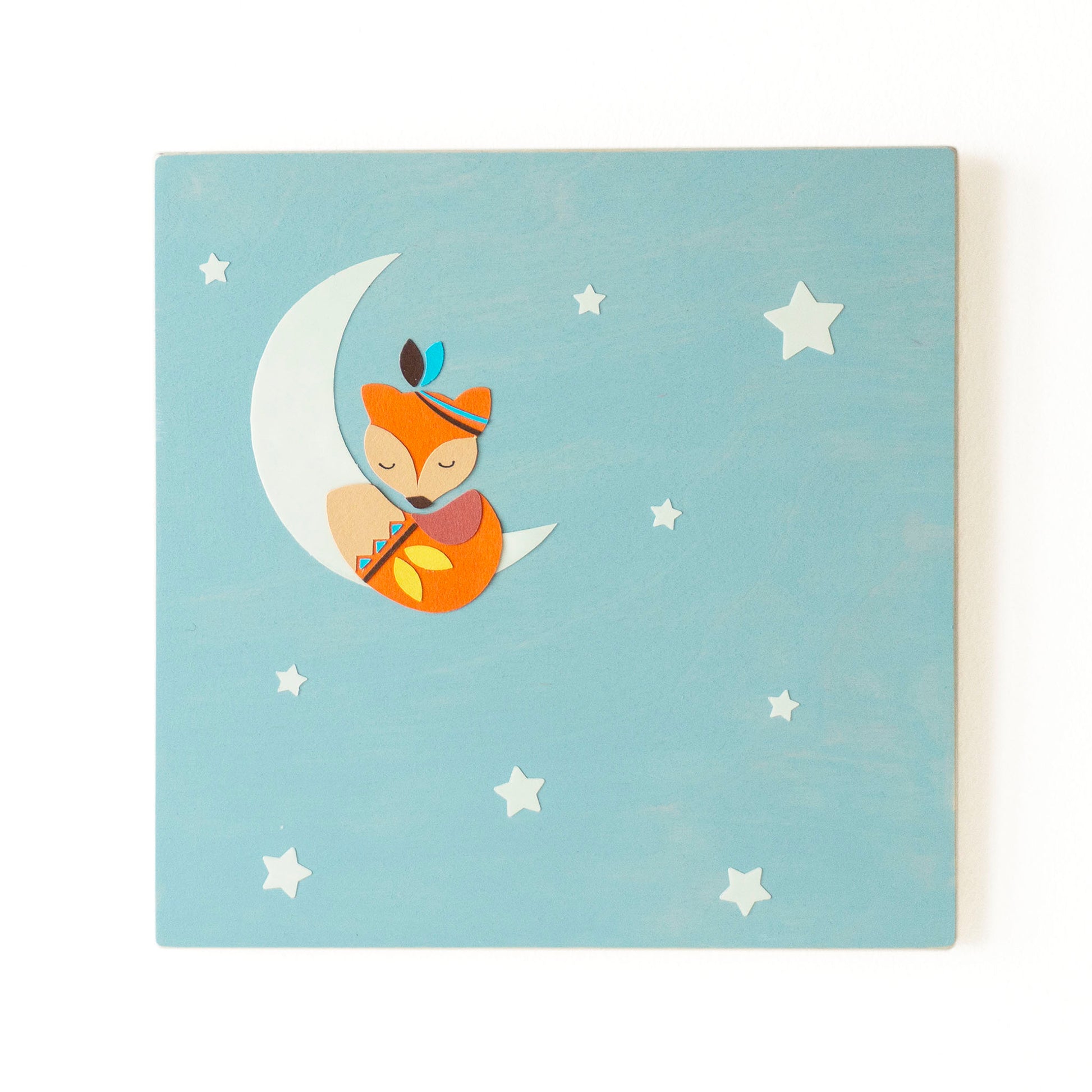 Αλεπού στο φεγγάρι παιδικός πίνακας