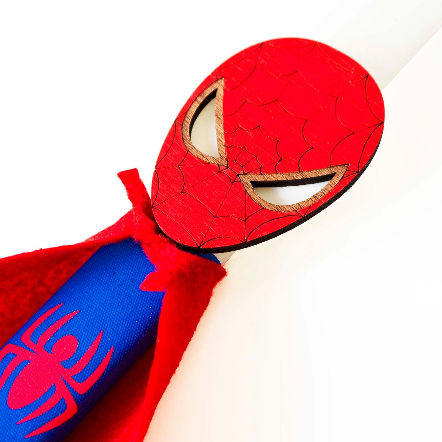 Easter candle "Spiderman" - White candle 30 cm